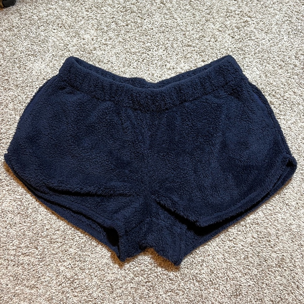 Aerie fuzzy PJ shorts